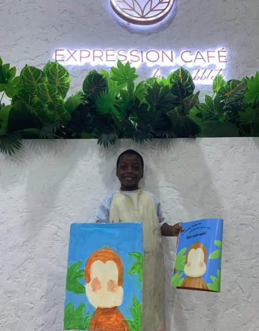 Inside Book Cafe, Victoria Island